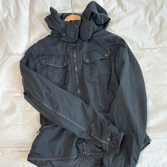 Lululemon Athletica Out and About Jacket Black Women’s Size 6 Hooded Zip Front - Picture 7 of 10